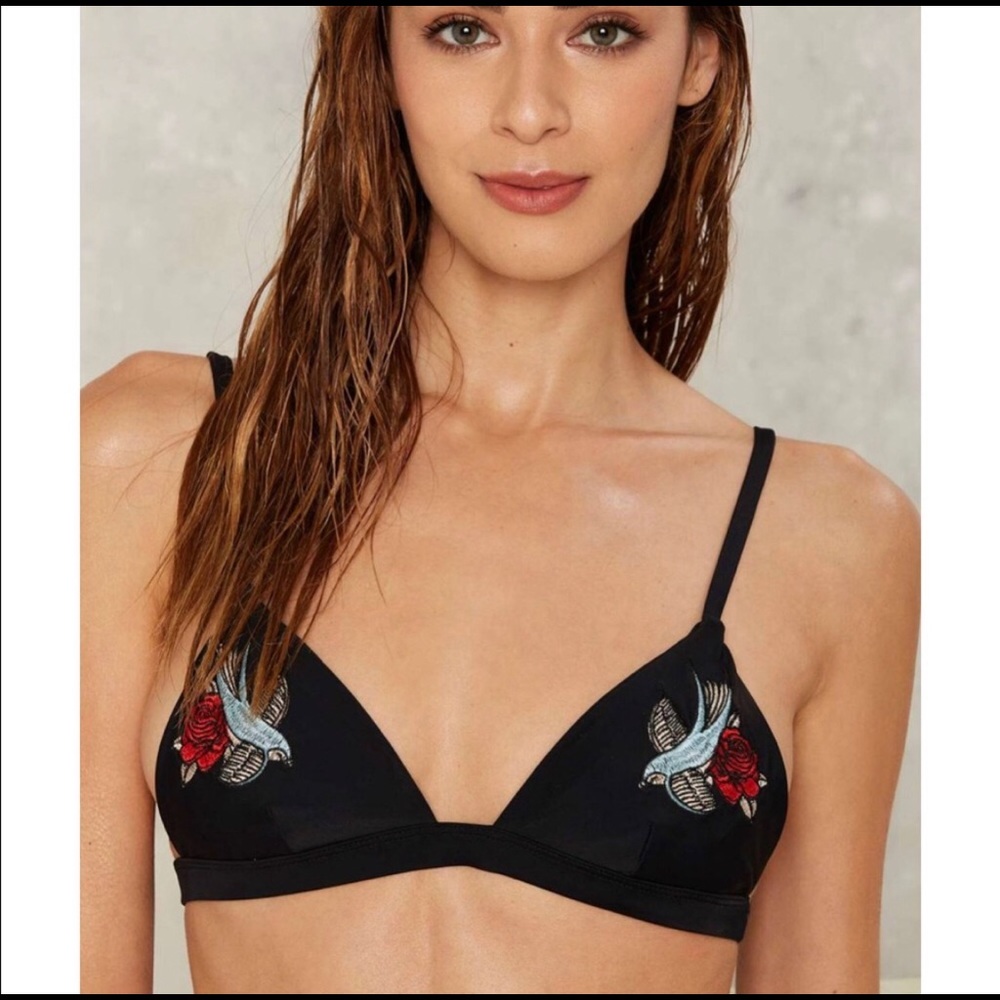 Nasty gal word on a wing bikini (top only.)